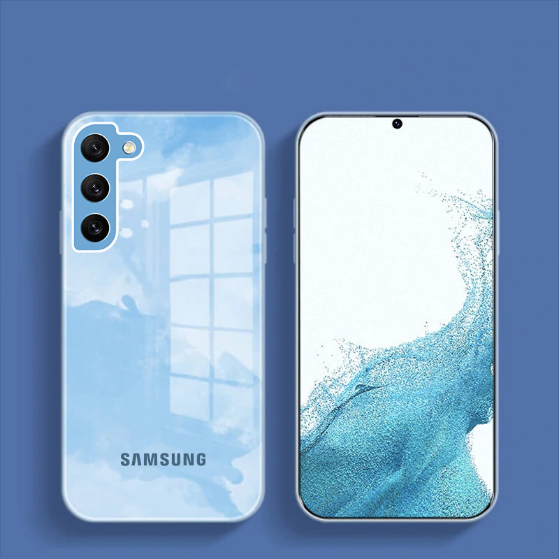 Galaxy S22 Plus Colorful Wave Glass Phone Case
