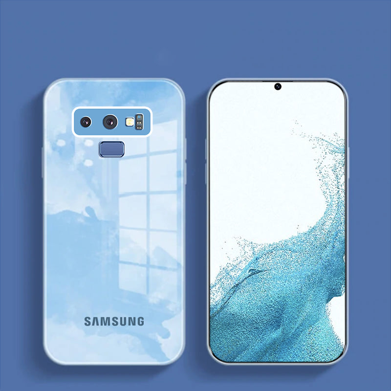 Galaxy Note 9 Colorful Wave Glass Phone Case