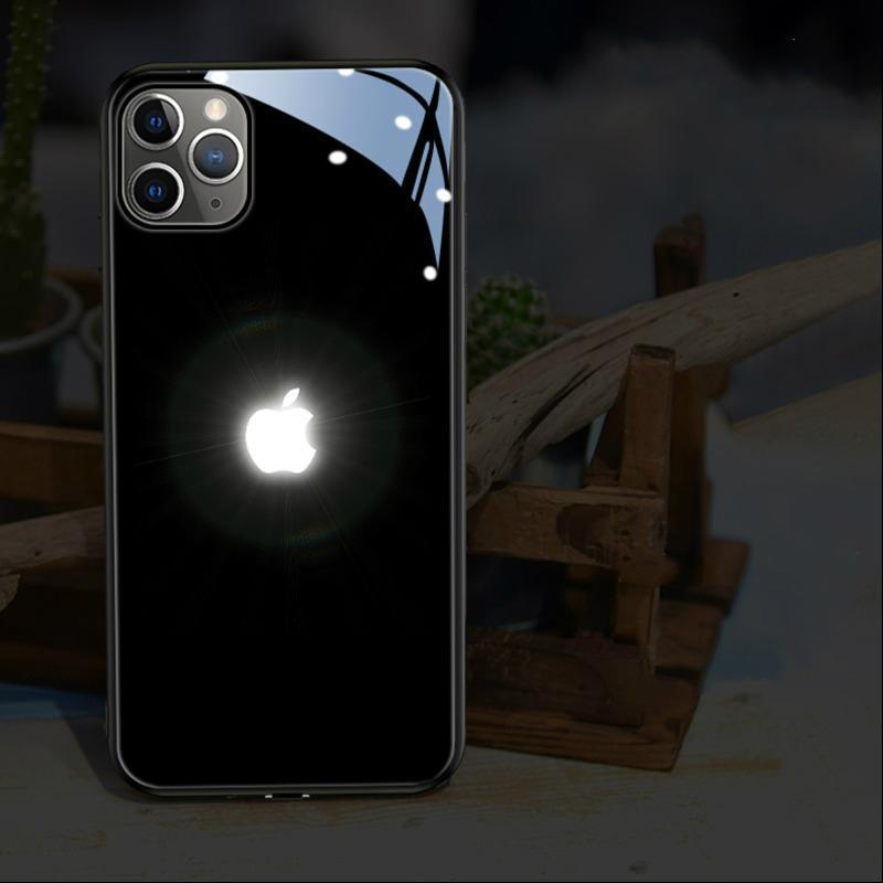 iPhone 12 Pro LED Logo Glass Back Case
