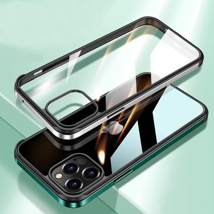 Luxury Square Metal Frame case - iPhone