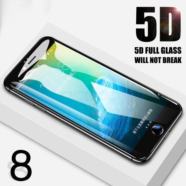 iPhone 8, 8 Plus 5D Tempered Glass