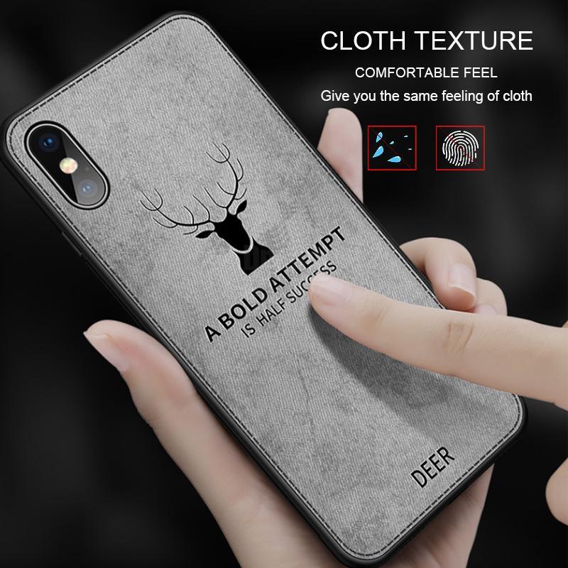 iPhone X Deer Pattern Inspirational Soft Case