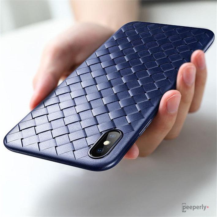 iPhone XS Max Ultra Thin Soft Grid Weaving Case
