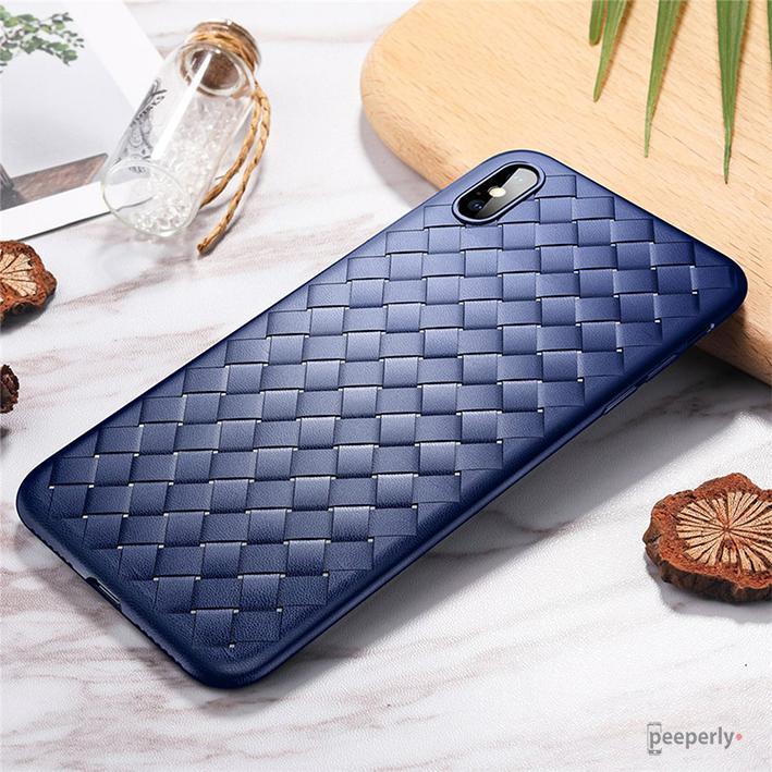 iPhone XS Max Ultra Thin Soft Grid Weaving Case