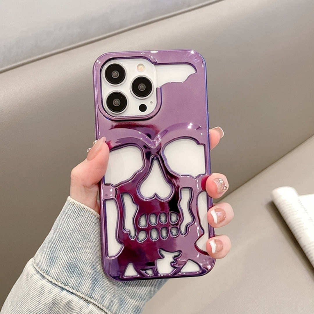 iPhone 13 Series Hollow Skull Design Case
