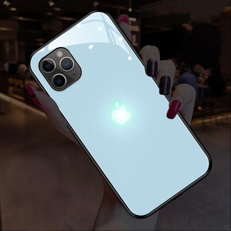 iPhone 12 Pro LED Logo Glass Back Case