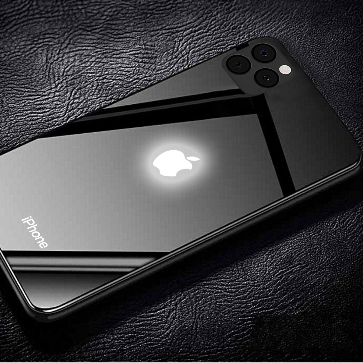 iPhone 11 Pro Max LED Logo Glass Back Case