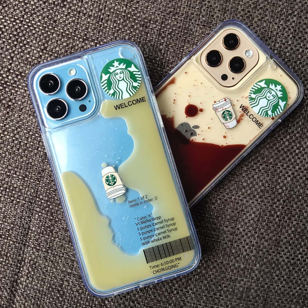 iPhone - Coffee Edition Floating Gel Liquid Case